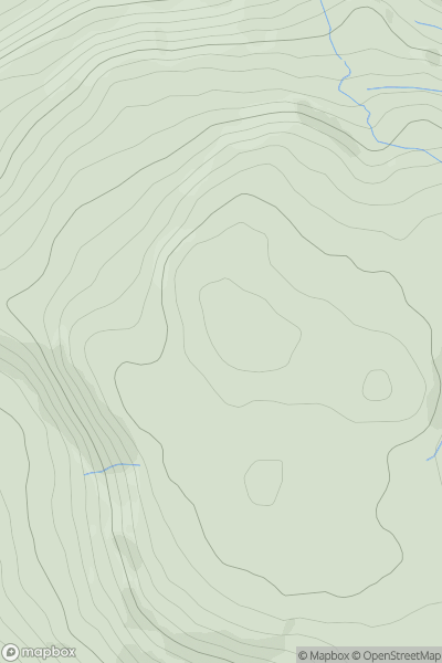 Thumbnail image for Mynydd y Glyn [Neath to Chepstow] showing contour plot for surrounding peak
